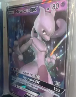 Pokemon Mewtwo GX 31/68 Holo Basic Psychic 180 HP Card English - Image 2