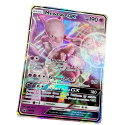 Mewtwo GX SM196 Promo Holo Pokemon Card SM Set HP 190 Pokemon TCG - Image 1