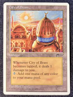 MTG City of Brass - Chronicles - LP - Vintage Magic the Gathering - Image 1