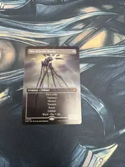 MTG Sire of Seven Deaths - Borderless, Light Play, English Foundations - Image 1