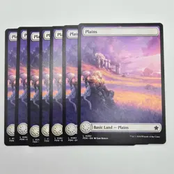 MTG TCG Magic the Gathering - x7 Foundations Plains #0282 - Full Art (7 Land) - Image 1