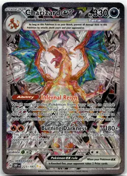 Charizard ex 223/197 Special Illustration Rare Obsidian Flames Pokemon Near Mint - Image 2