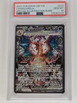 Pokemon Obsidian Flames - Charizard ex 223/197 PSA 10 Special Illustration Rare - Image 1