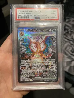 PSA 9 Charizard EX 223/197 Obsidian Flames Special Illustration Rare Pokemon TCG - Image 1