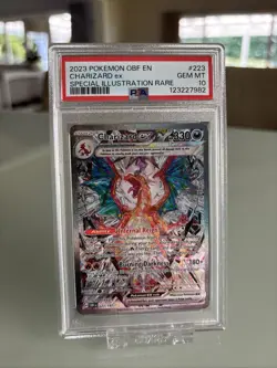Charizard ex 223/197 Pokemon Obsidian Flames Special illustration Rare PSA 10 - Image 1
