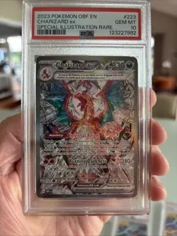 Charizard ex 223/197 Pokemon Obsidian Flames Special illustration Rare PSA 10 - Image 4