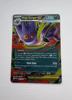 Pokemon TCG Mega Gengar Ex 056/094 Me02 Phantasmal Flames Holo - Image 1