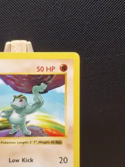 Pokemon 1999 WOTC Base Set Shadowless Machop 52/102 - Near Mint - Image 4