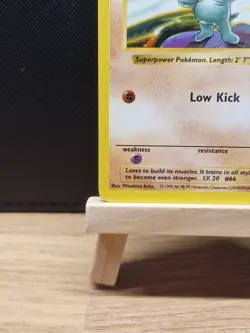 Pokemon 1999 WOTC Base Set Shadowless Machop 52/102 - Near Mint - Image 5