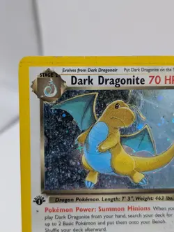 Dark Dragonite 5/82 1st Edition Holo Team Rocket WOTC 2000 DMG - Image 4