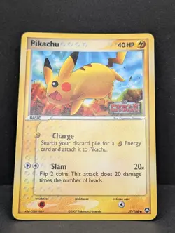 Pikachu 57/108 Power Keepers Reverse Holo Rare Pokemon TCG Nintendo MP - Image 3
