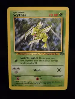 Pokemon TCG - SCYTHER - 26/64 - RARE - UNLIMITED - JUNGLE (1999) - WOTC - MP/LP - Image 1