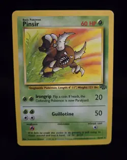 Pokemon TCG - PINSIR - 25/64 - RARE - UNLIMITED - JUNGLE (1999) - WOTC - MP/LP - Image 1