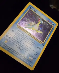 Pokemon TCG - LAPRAS - 10/62 - HOLO RARE - UNLIMITED - FOSSIL (1999) - WOTC - MP - Image 3