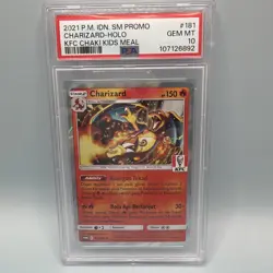 Pokemon TCG Indonesia KFC Chaki Kids Meal Promo PSA 10 Charizard - Image 1