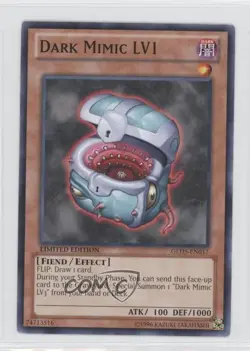 Dark Mimic LV1 YuGiOh Gold Series 5: Haunted Mine Limited Edition Box Collection - Image 1