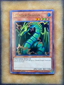 Yugioh Thunder Dragon LCKC-EN067 Ultra Rare 1st Ed LP - Image 1