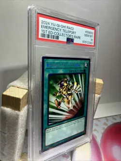 2024 Yugioh Psa 10 Emergency Teleport 1st Edition Collectors Rare Ra02-En053 - Image 4