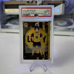 2025 ONE PIECE EN MONKEY D. LUFFY BVB X ONE PIECE MATCH DAY '25 #003 PSA 10 - Image 1
