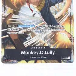One Piece Monkey D Luffy P-035 Pirate Party Vol 3 Event Promo Sealed MINT - Image 5