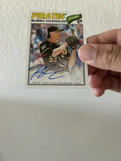 BUBBA CHANDLER 2026 Topps Heritage Real One Autograph Auto Pirates Rookie - Image 3