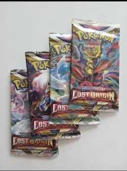Lost Origin Booster Pack x4, Art Set New Sealed Pokemon TCG - Image 1
