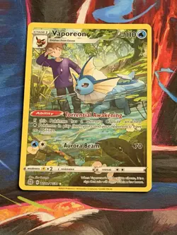 Vaporeon TG02/TG30 Brilliant Stars Full Art Trainer Gallery Pokemon TCG - Image 1
