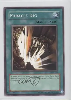 Miracle Dig Unlimited YuGiOh Labyrinth of Nightmare #LON-100 2003 - Image 1