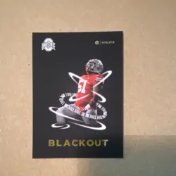 Onit Athlete 2023 Michael Hall Jr. Ohio State Buckeyes Blackout Insert - Image 1