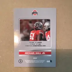 Onit Athlete 2023 Michael Hall Jr. Ohio State Buckeyes Blackout Insert - Image 2