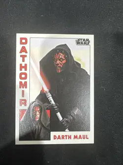 Topps 2023 Throwback Thursday Star Wars , Darth Maul # 13 , New - Image 1