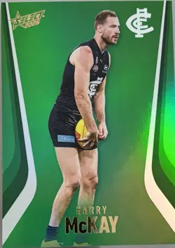 AFL Select Footy Stars Hobby 2026 GREEN FOIL Harry McKay #11/60 - Image 1