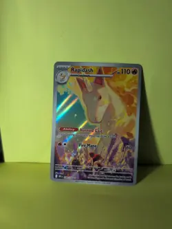 Pokemon Rapidash Holo Illustration Rare Card 189/182 Sv10: Destined Rivals - Image 2