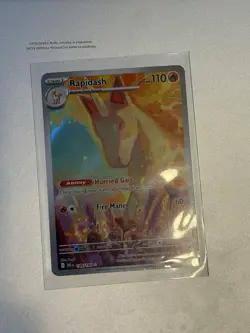 Pokemon Rapidash Illustration Rare Holo Sv10 Destined Rivals 189/182 110 HP 60 - Image 1