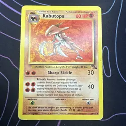 Pokemon TCG Kabutops 24/62 Non-Holo Rare Fossil Card LP/MP - Image 1