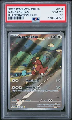 Pokemon TCG Kangaskhan Destined Rivals Illustration Rare Card 204/182 PSA 10 - Image 1
