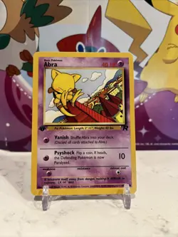 Pokemon Card - Abra Team Rocket 1st Edition 49/82 Common - Image 1