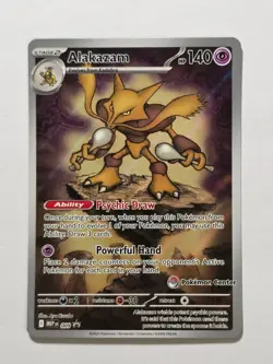 Alakazam MEP 009 Pokemon Center Promo Holo Pokemon Card - Near Mint - Image 1