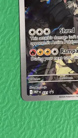 Pokemon N's Zekrom MEP Full Art Promo Holo 031 Basic 130 HP EN 2026 - Image 5