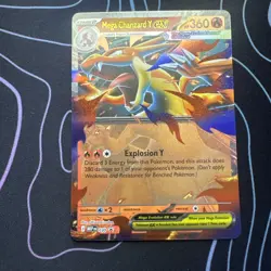2026 Pokemon Mega Charizard Y EX Full Art Holo Black Star Promo 030 - Image 1