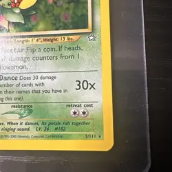 Bellossom 3/111 Neo Genesis Holo WOTC Vintage Pokemon - Image 5