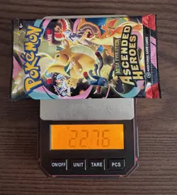 VERY HEAVY! 22.76g Pokemon TCG Ascended Heroes Booster Pack (SEALED) GOD PACKU! - Image 1