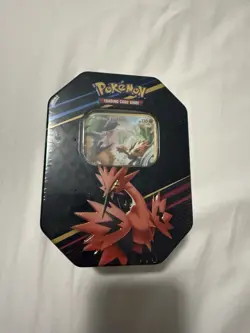 Pokemon TCG - Crown Zenith Tin Galarian Zapdos Sealed - Image 1