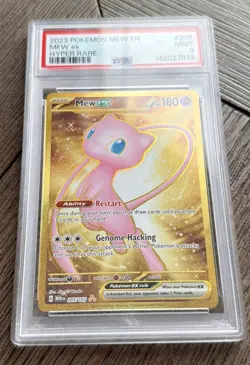 2023 POKEMON MEW EN-151 HYPER RARE #205 MEW EX PSA 9 - Image 1