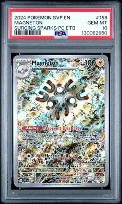 Pokemon Center Stamp Promo Magneton Surging Sparks ETB SVP EN 159 PSA 10 - Image 1