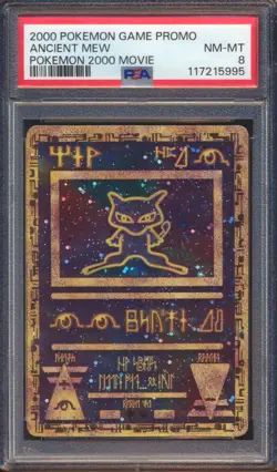 2000 POKEMON GAME PROMO ANCIENT MEW POKEMON 2000 MOVIE PSA 8! - Image 1