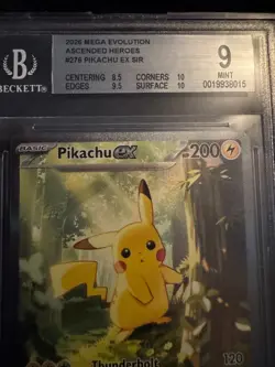 2026 Pokemon Ascended Heroes Pikachu ex Special Illustration Rare #276/217 BGS 9 - Image 2