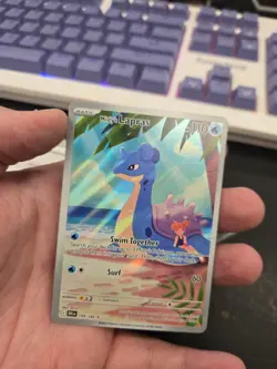 Misty's Lapras Holo Pokemon Card AR 194/182 Sv10: Destined Rivals - Image 1