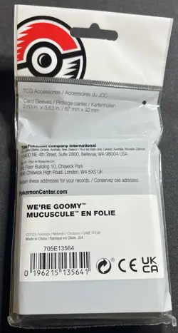 New Sealed We're Goomy Pokemon Center Trading Card 65 Ct Sleeves - Image 3