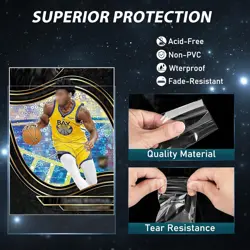 500Pcs Soft Clear Card Sleeves, Polypropylene (PP) Standard clear, 500p - Image 3